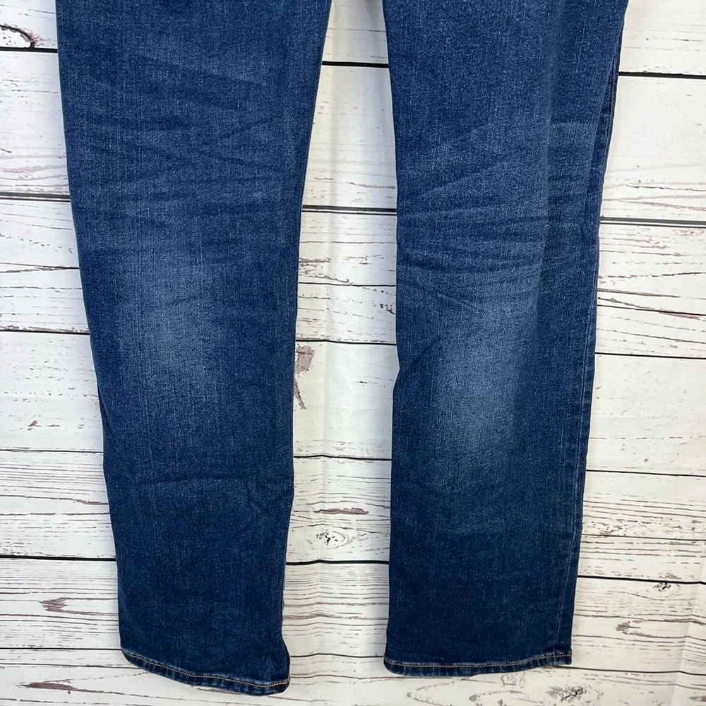 GAP Stretch Straight Distressed Denim Blue Jeans Size 16 Husky Boys EUC - Picture 8 of 15